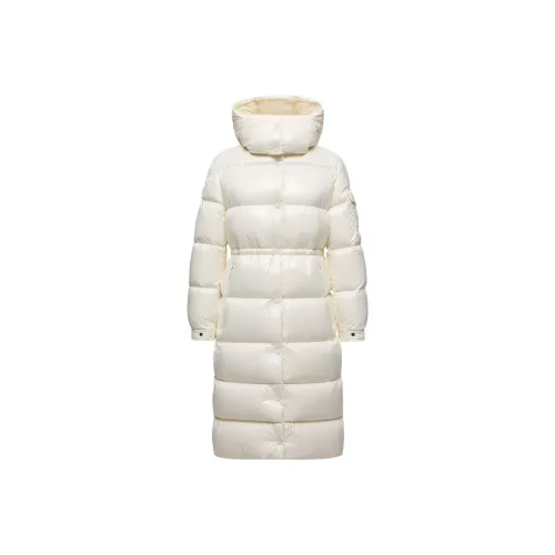 Moncler Cavettaz С капюшоном ДУХАНАЯ КУРТКА ДЖИНСА ЖЕНСКАЯ Экрю