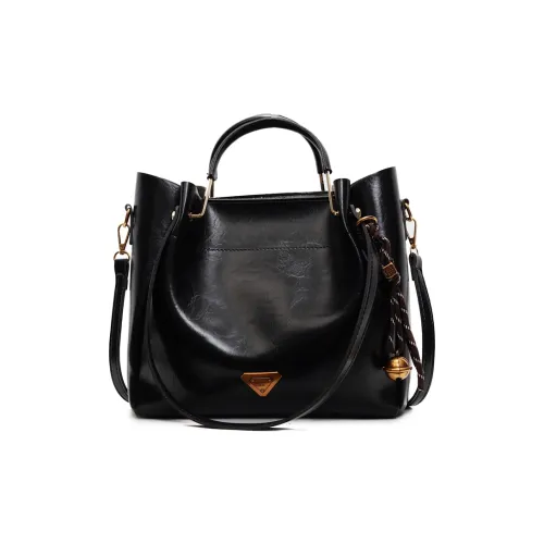 morellybear ПУ (полиуретан) Сумка через плечо Сумка для покупок Женская Черная Кофейная