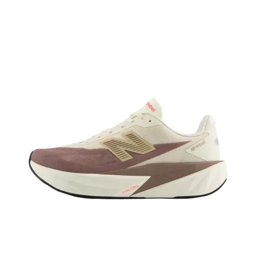 New Balance FuelCell Rebel v5 Беговые кроссовки Низкий верх Бежевый Коричневый Унисекс