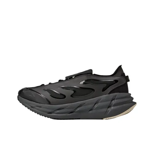 Adidas Adistar Устойчивые к истиранию низкие беговые кроссовки унисекс черные