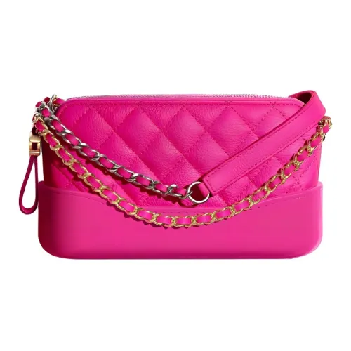 CHANEL Gabrielle Козья кожа Сумка через плечо Extra Mini Женская Розовый Красный Золотой Серебряный