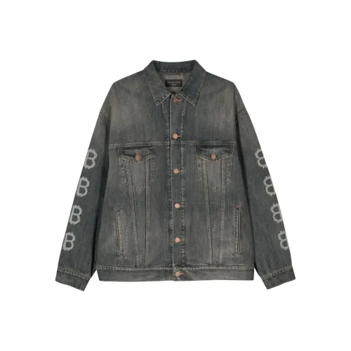 Balenciaga SS23 Denim Jacket Loose Fit Unisex Indigo Баленсиага SS23 Деним Куртка Свободный крой Унисекс Индиго