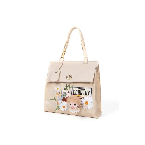 BILING ПУ (полиуретан) Рюкзак Сумка через плечо Средняя Женская Экрю