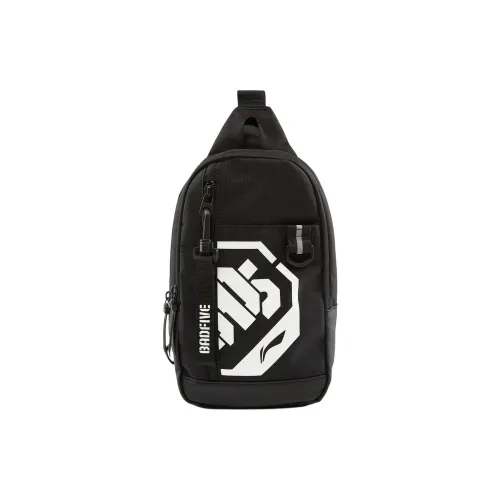 LINING Badfive Полиэстер Одно плечо Сумка через плечо Sling Сумка Обычный Унисекс Черный