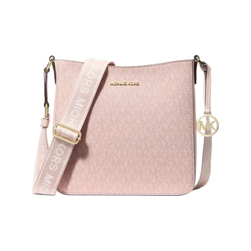MICHAEL KORS Jet Set Покрытый холст Сумка через плечо Маленькая Женская Розовая