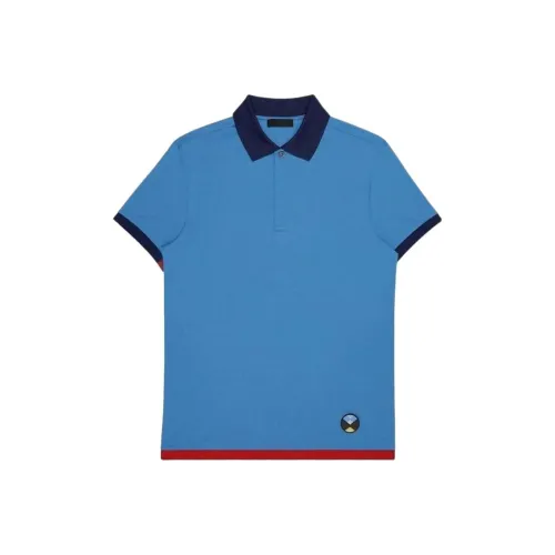 PRADA Поло Мужское Темно-синий