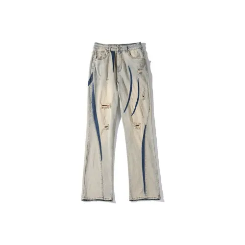 BANDICOOT Грязно-желтые унисекс джинсы