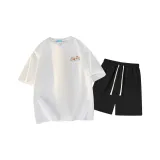 Белый топ, черный низ