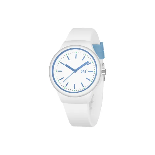 361° Кварцевый механизм силиконовый ремешок унисекс белый циферблат