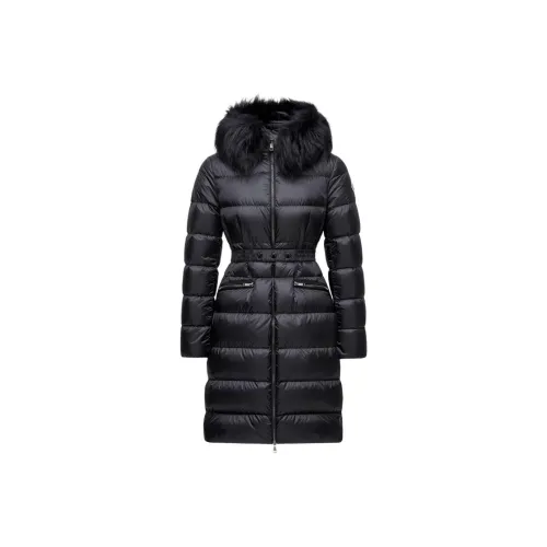 Moncler SS25 Boedic С капюшоном Овчина Подкладка ДУХОВАЯ КУРТКА Пуховик Женский Черный