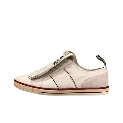 CHANEL Теннис Низкий Топ Скейтборд Кроссовки Мужские Бежевые