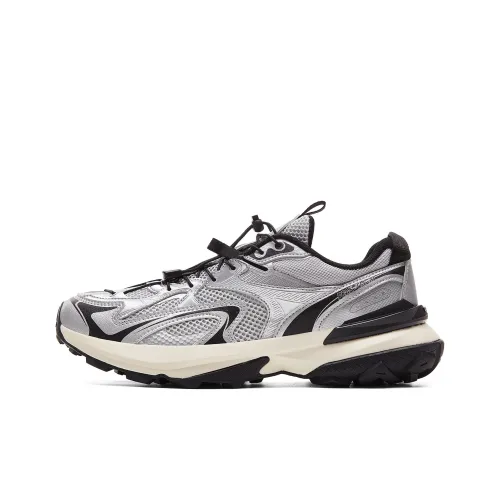 PEAK State Pole Амортизация Отскок Устойчивый к истиранию Дышащий Низ Отталкивающий Низ Топ Уличная обувь Мужской Серый Серебряный