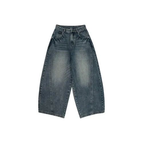 HKRXEC Винтажные синие мужские джинсы