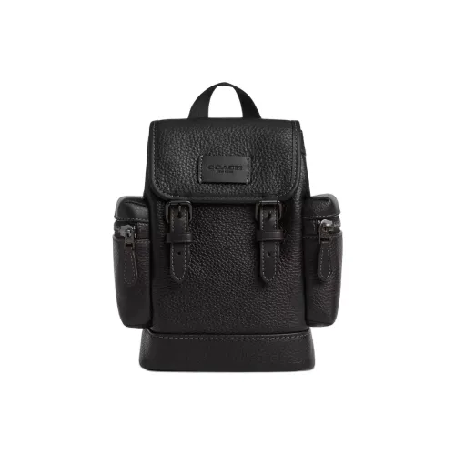 COACH Sprint Leather Sling Bag Mini Men's Black