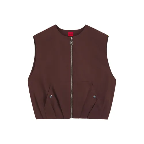 HUGO BOSS Темно-кофейные Женские Жилеты