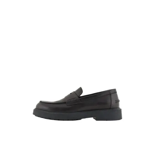 EMPORIO ARMANI Детская кожаная обувь Low Top Черный Kids