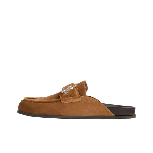 Jimmy Choo Домашние тапочки Мужские Коричневые