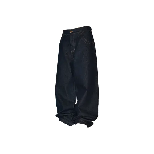 GECKOGOGO Черные Унисекс Джинсы