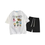 Фотиния Серый Топ Черные Штаны