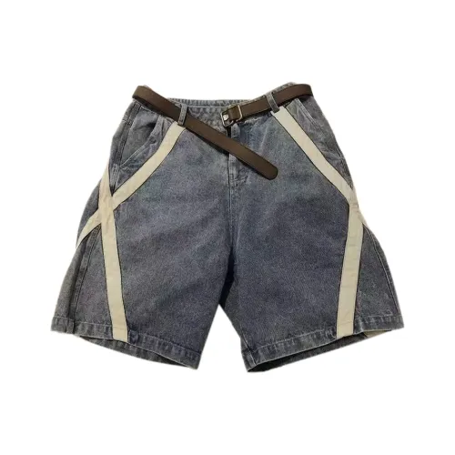 CAT'S PAW Синий Унисекс Джинсовые шорты