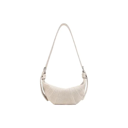 LOSEA Linen Shoulder Bag Medium Women's Ecru LOSEA Льняная сумка через плечо средний размер женский экрю