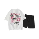 Фотиния Серый Топ Черные Штаны