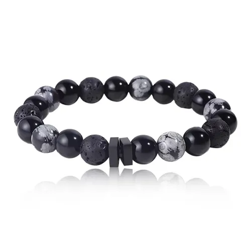 FOREVER MELODY Синтетический Искусственный Нефрит Браслеты Мужские