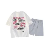 Белый топ, светло-серый низ