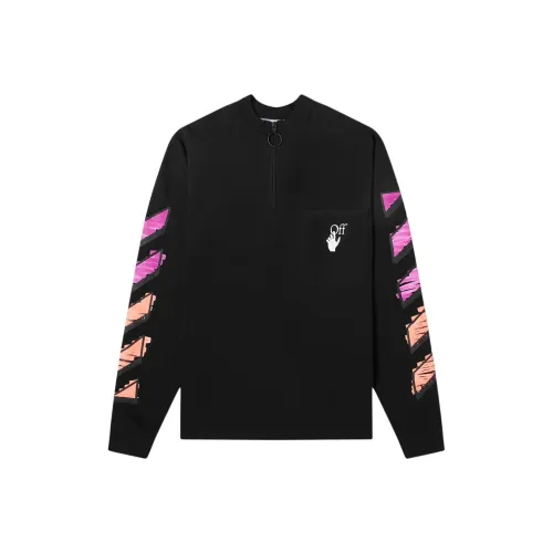 OFF Белый Толстовка Мужской Черный