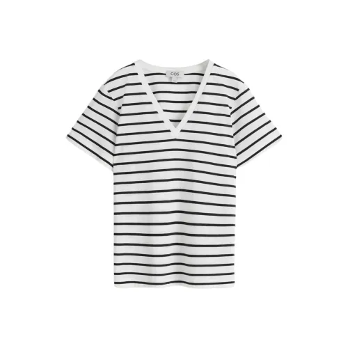 COS Белый/Полосы Женские Рубашки T