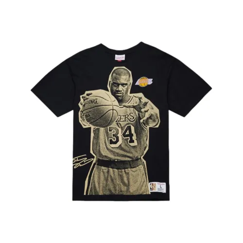 MITCHELL NESS 100% хлопок T-рубашка унисекс черный золотой