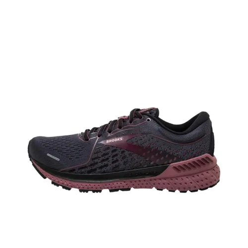 Brooks Adrenaline GTS 21 Устойчивые к истиранию Низкие Беговые кроссовки Женские Черные