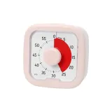 Розовый циферблат часов