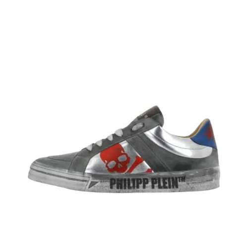 PHILIPP PLEIN Retrokickz Low Топ Скейтборд Кроссовки Унисекс Серый