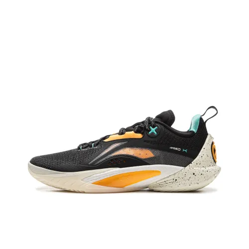 Подкладка Speed 10 Амортизаторы Shock Absorbers Противоскользящие Устойчивые к истиранию Дышащие Низкий Топ Баскетбольные кроссовки Мужские Черные