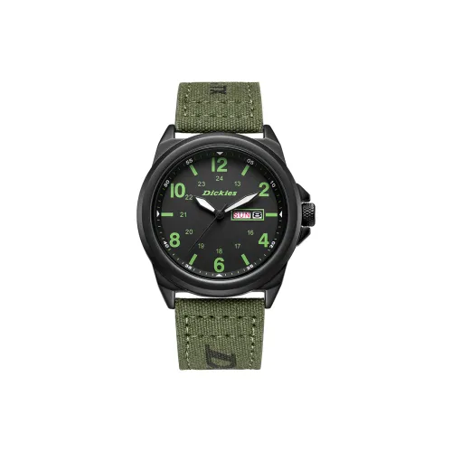 Dickies Кварцевые наручные часы механизм ремешок из холста черный циферблат унисекс ограниченная серия подарочная коробка