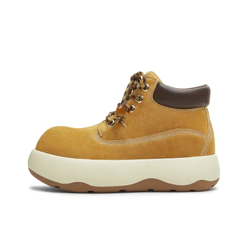 teenmix Ginger Cookie House Collection Over The Knee Boots Loafers Booties Women's Yellow