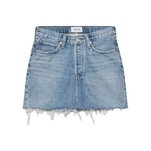 ARITZIA SS25 AGOLDE V Обхват талии Мини-юбка Джинсовые короткие юбки Женские