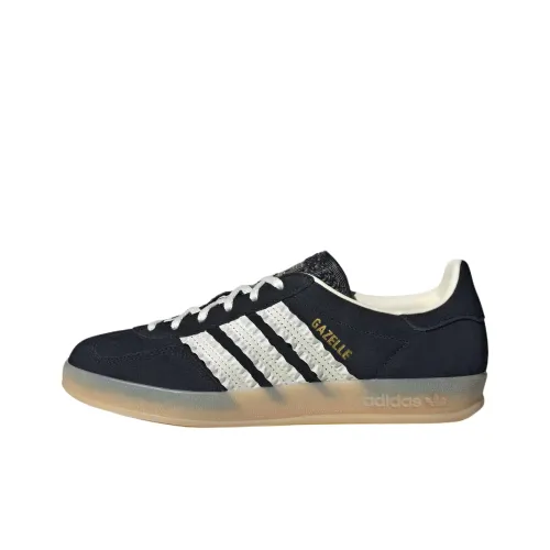 Adidas Originals GAZELLE INDOOR Скейтборд Кроссовки Низкие Черный/Ивовый/Смола Желтый Женские