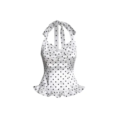 SLEEP AT 11 Майка с гороховым узором для женщин