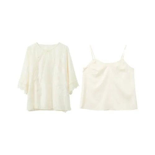 3COLOUR Экрю Женские Рубашки