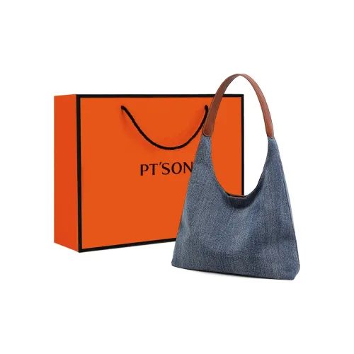 PT'SON Ткань Тоут Сумка Сумка через плечо Обычная Женская Коричневая