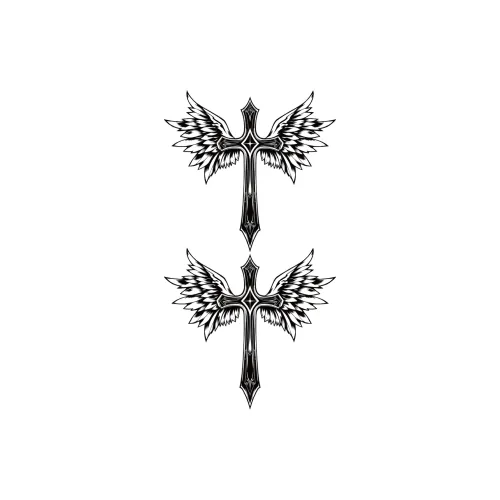 LIEJI Sanctuary OF The Holy Wings Herbal Tattoo Стикер