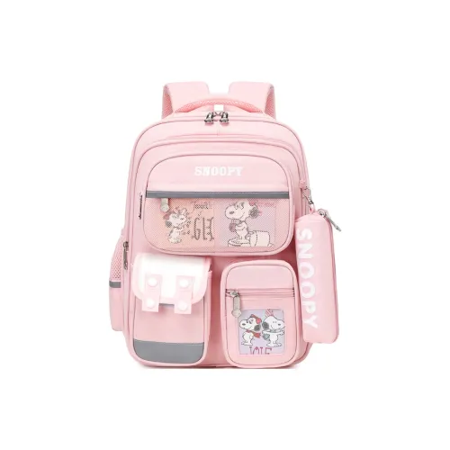 SNOOPY Полиэстер Студенческая Сумка Детская Розовая Светло-Синяя Светло-Зеленая