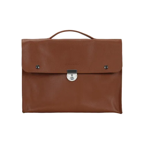 LONGCHAMP Коровья кожа Доска для ноутбука Сумка Маленькая Унисекс Мед