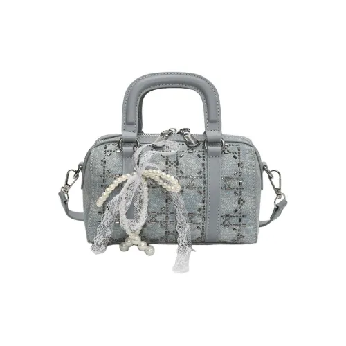 WXRX ПУ (полиуретан) Bowling Bag Сумка Женская Синий Серебряный