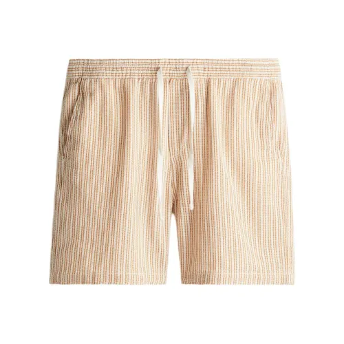 H&M Желтые/Белые Мужские Повседневные Шорты