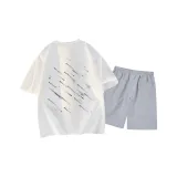 Белый топ, светло-серый низ