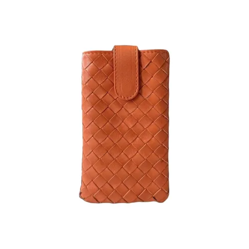 Bottega Veneta Кожа Монетница Стандартная Женская Оранжевая