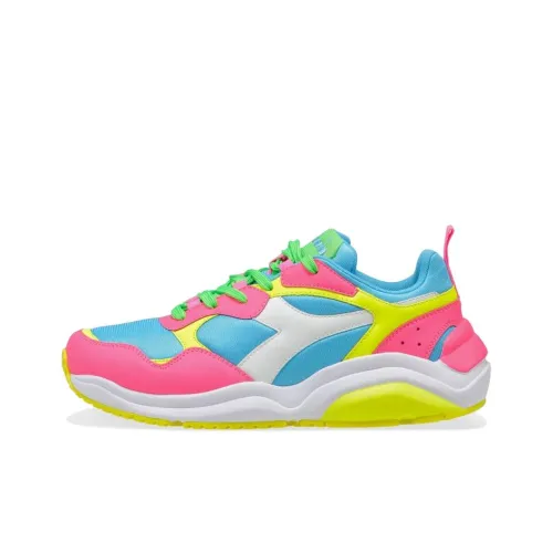DIADORA Whizz Run Устойчивый к истиранию Низкий Топ Повседневная обувь Унисекс Синий Розовый Желтый